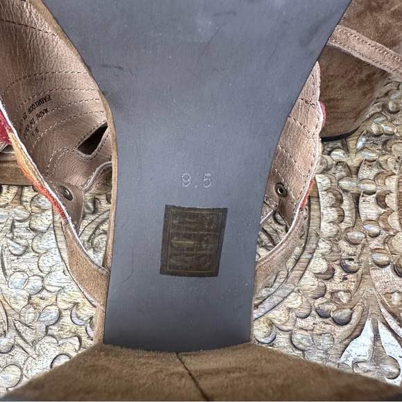 Jeffrey Campbell Monarch Platform Sandal In Sabel Burnt Suede Combo Sz 9.5 - Picture 7 of 9